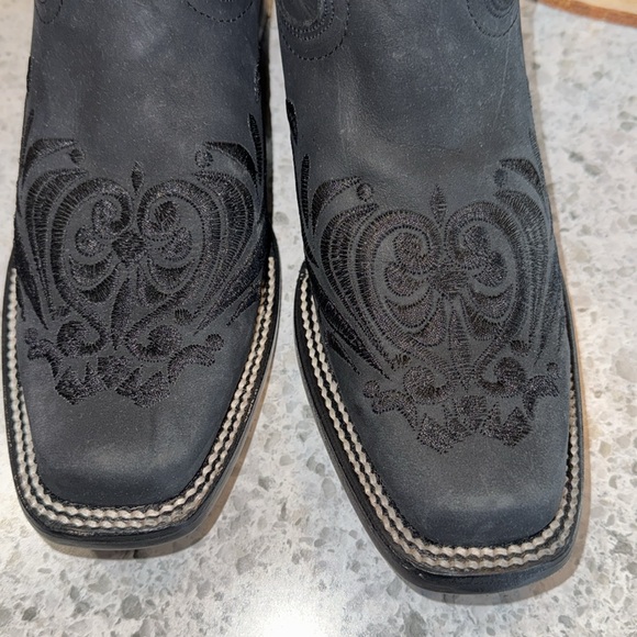 Corral Black Cowboy Boots - Picture 2 of 11